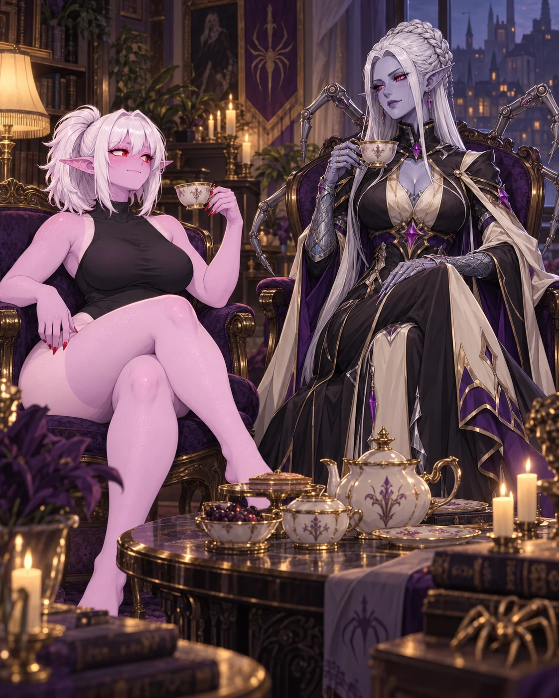 Velessa, but AFTER gathering her wits after meeting her mother after 20 years.