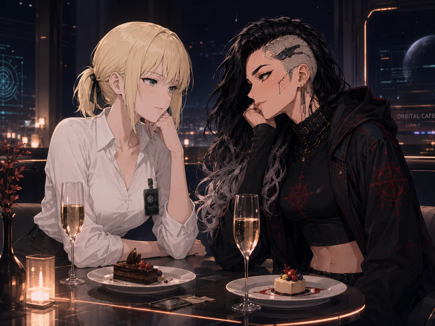 Rue on a date with Synthia (then Miette)